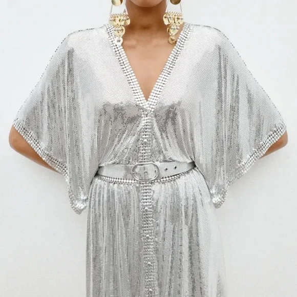 NWT Paco Rabanne x H&M Silver Metal-Mesh Dress is available for purchase on  au PAY Market - Imported Goods Online Store Co.Ltd. | au PAY Market -  Online Shopping Site